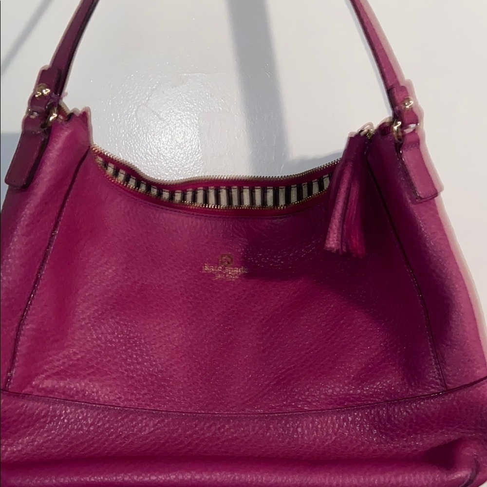 Kate Spade Pink Pebbled Leather Hobo